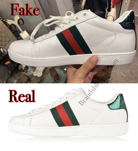 gucci aces fake vs real|gucci knockoff sneakers.